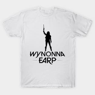 Wynonna Earp Silhouette  - Black T-Shirt